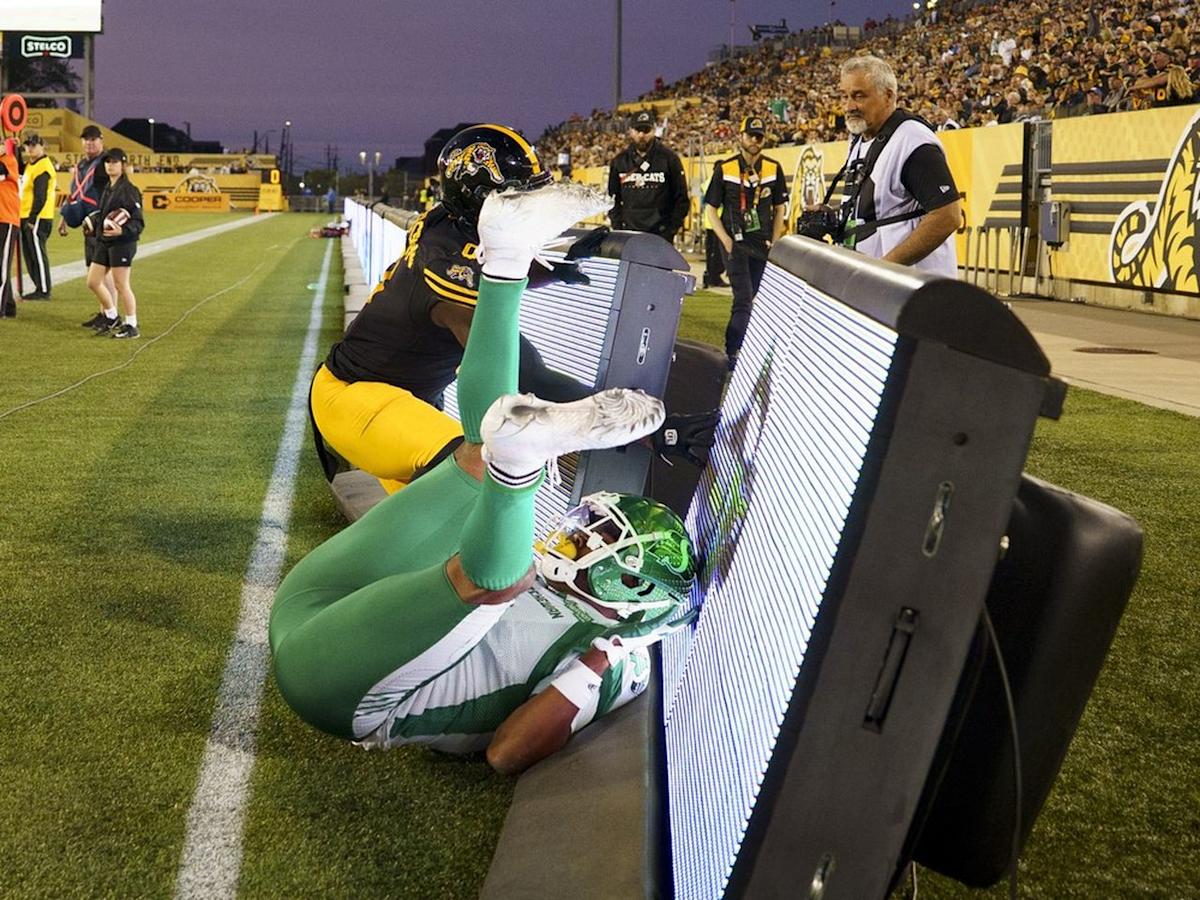 Emotions high as Roughriders win imperfectly, Edmonton Oilers lose badly