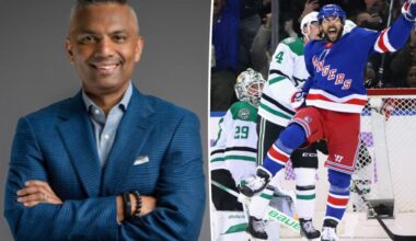 Exclusive | Optimum boss catches Rangers game at MSG -