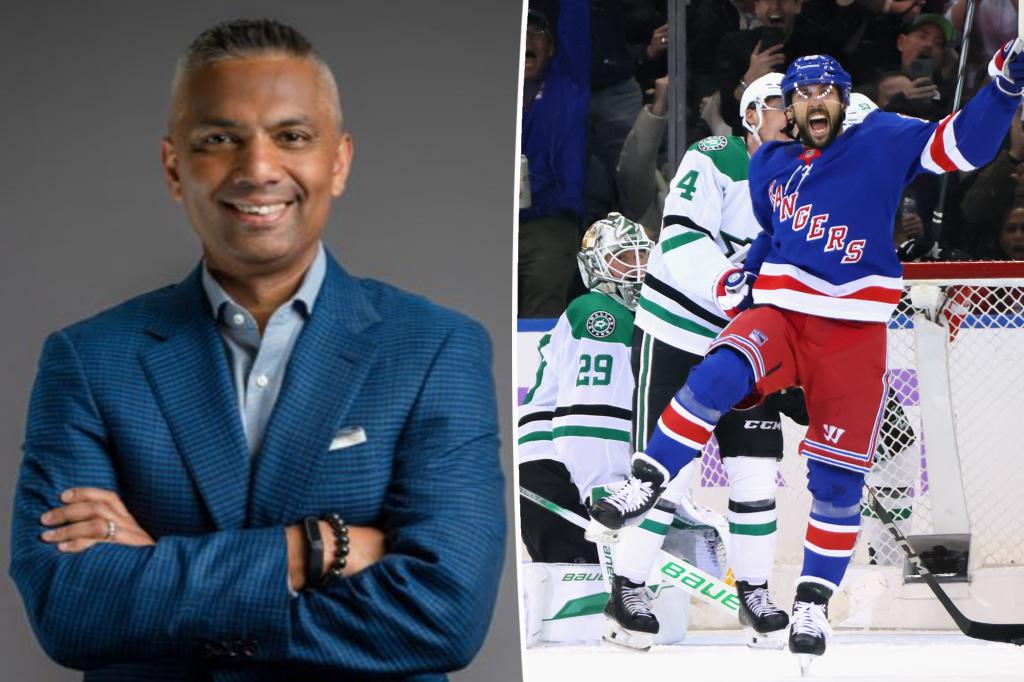 Exclusive | Optimum boss catches Rangers game at MSG -