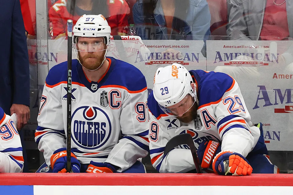 Connor McDavid and Leon Draisaitl came up short once again. (Mike Carlson/Getty Images)