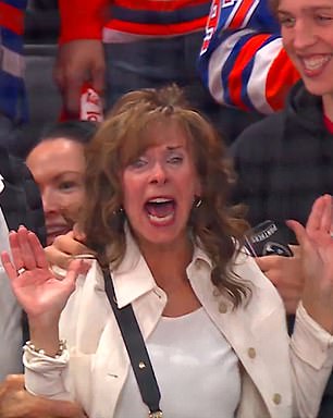 The Florida Panthers star's biggest fan went wild in the stands after his double-overtime winner