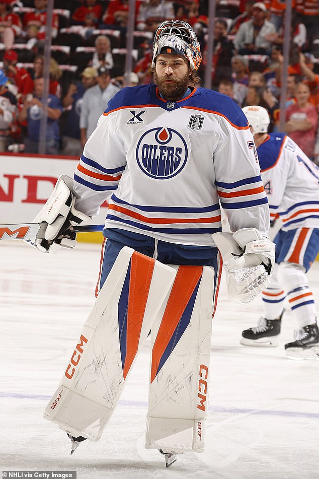 Stuart Skinner has struggled in the Stanley Cup Finals, with an .859 save percentage