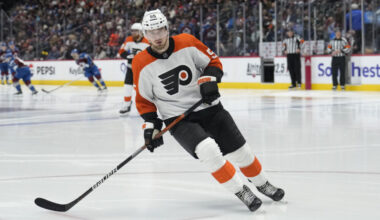 Rasmus Ristolainen in action for the Philadelphia Flyers