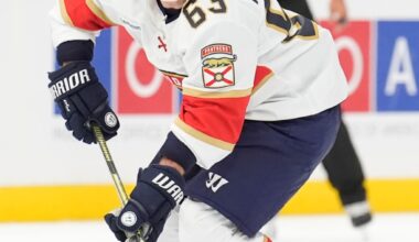 Brad Marchand is winning the bet he placed on himself