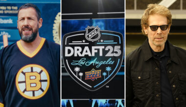 Adam Sandler & Jerry Bruckheimer Announce First-Round Picks At NHL Draft In L.A.