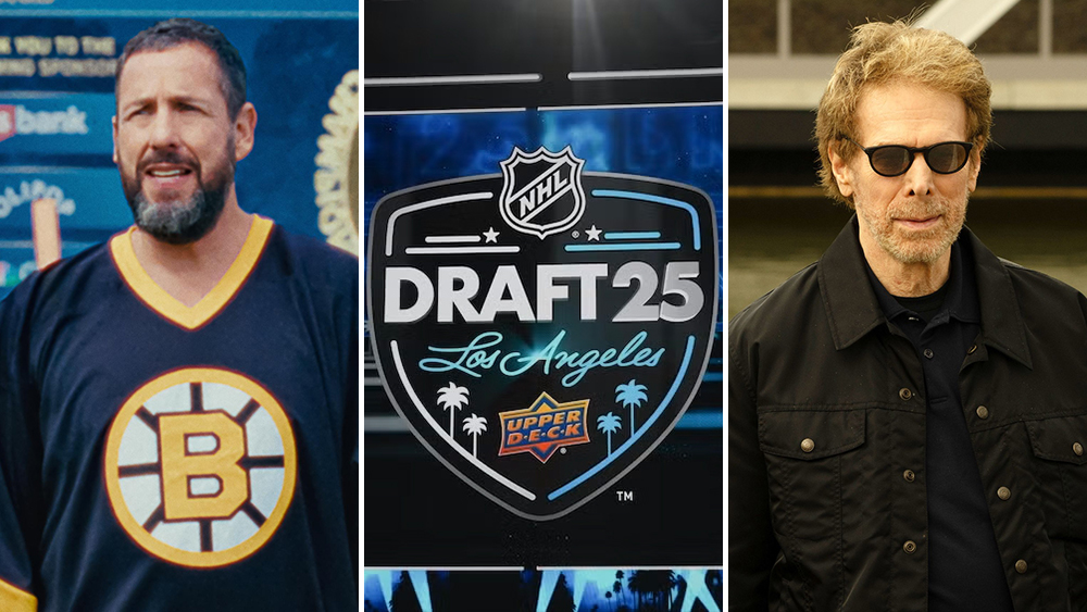 Adam Sandler & Jerry Bruckheimer Announce First-Round Picks At NHL Draft In L.A.
