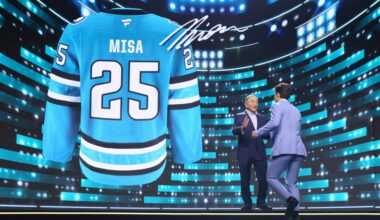 San Jose Sharks take Michael Misa at NHL Draft in Los Angeles