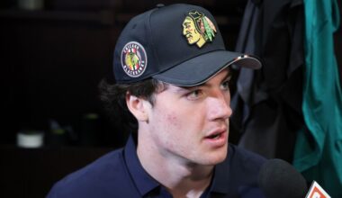 Chicago Blackhawks draftee balances hockey, football