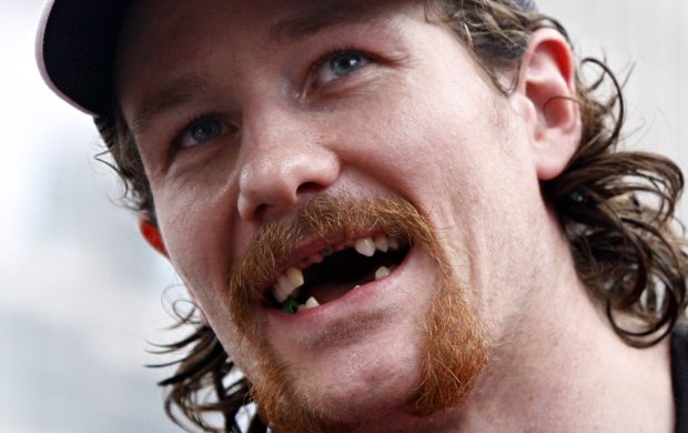 Duncan Keith during the Blackhawks' Stanley Cup victory rally at Wacker and Michigan on June 11, 2010. (Brian Cassella/ Chicago Tribune)