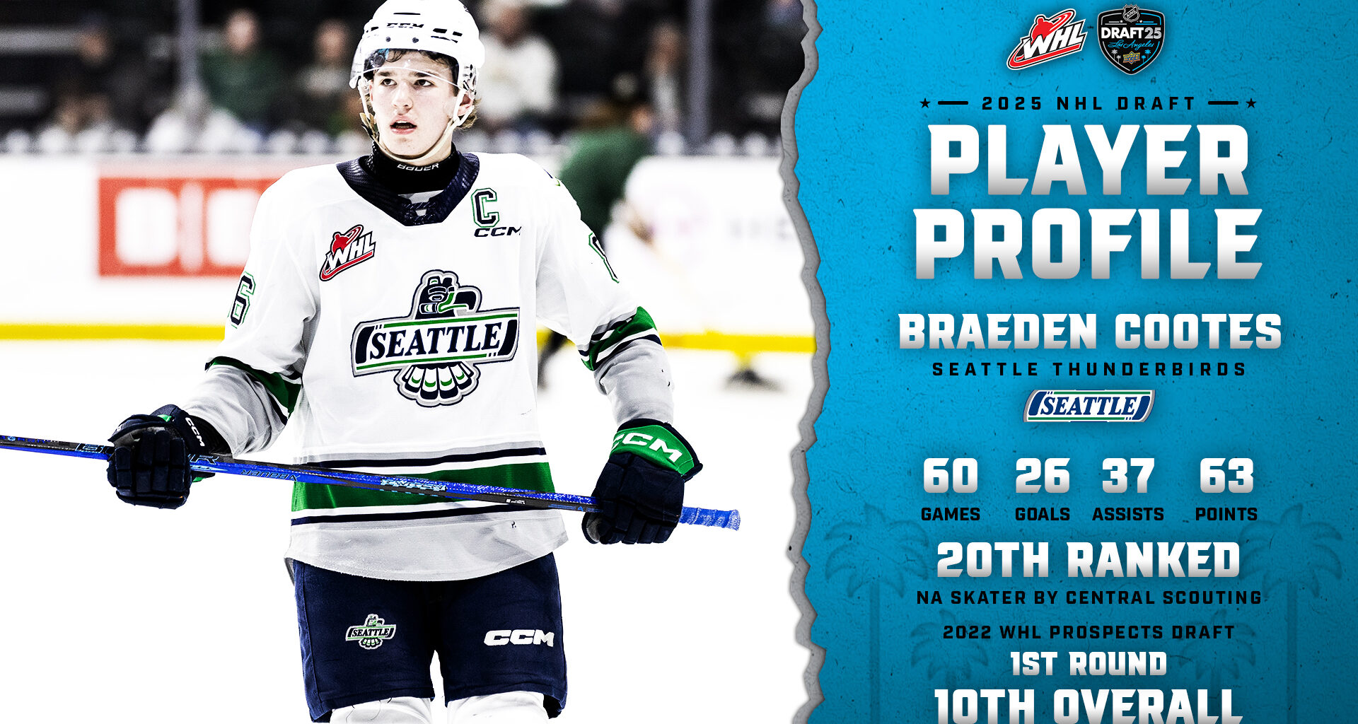 2025 NHL Draft profile: Braeden Cootes, Seattle Thunderbirds