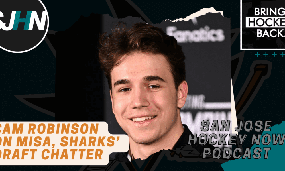 Cam Robinson on Latest Sharks' Draft & Trade Chatter, Has Confidence Misa Will Be No. 2 Pick