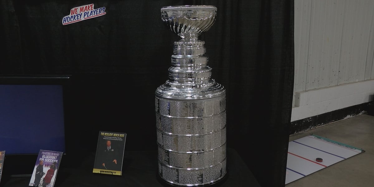 Replica Stanley Cup excites young Rochester hockey players