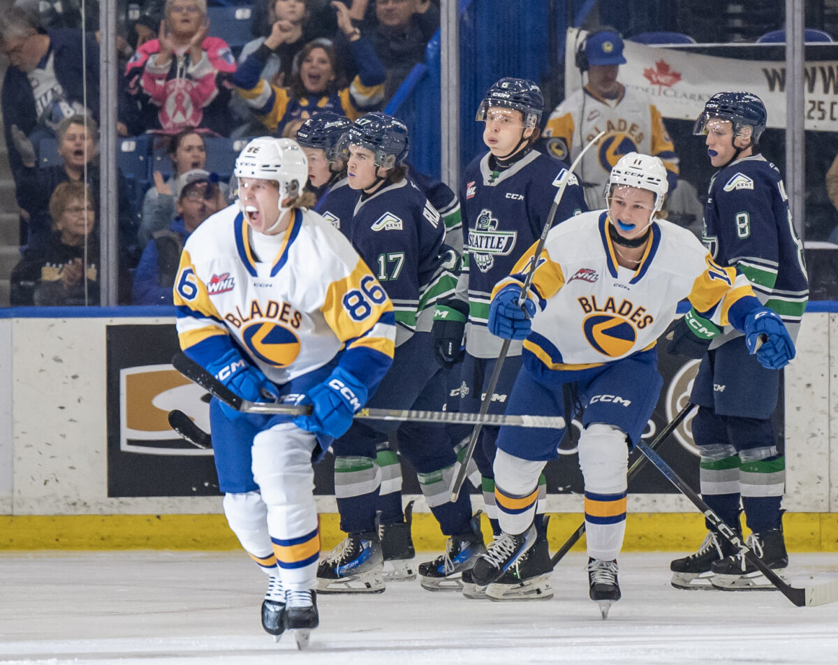 David Lewandowski Hudson Kibblewhite Saskatoon Blades