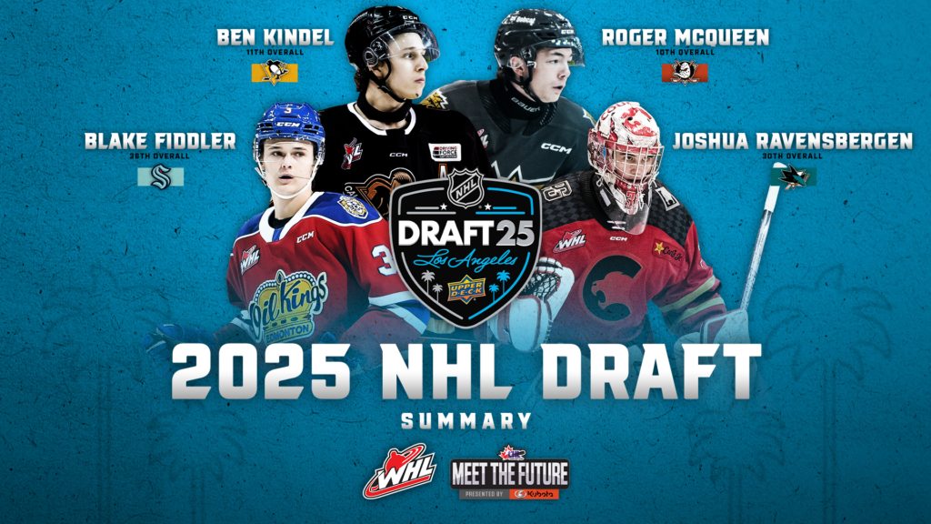 33 Western Hockey League players selected in 2025 NHL Draft