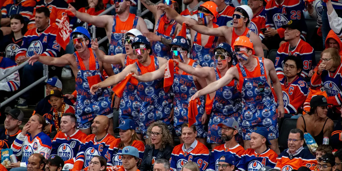 Edmonton Oilers fans at the 2025 Stanley Cup Final