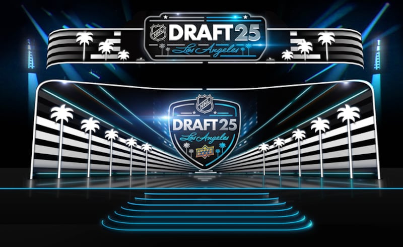 2025 NHL Draft stage mockup