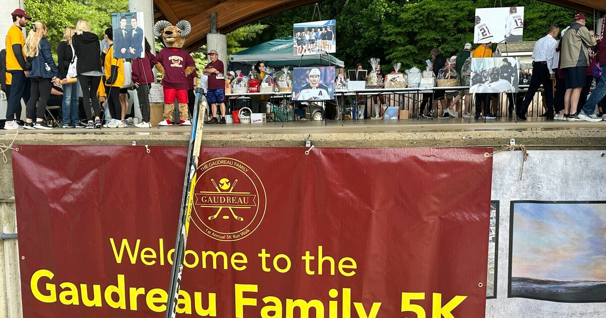 Emotional tribute to "Johnny Hockey" as Meredith Gaudreau announces Blue Jackets' first draft pick