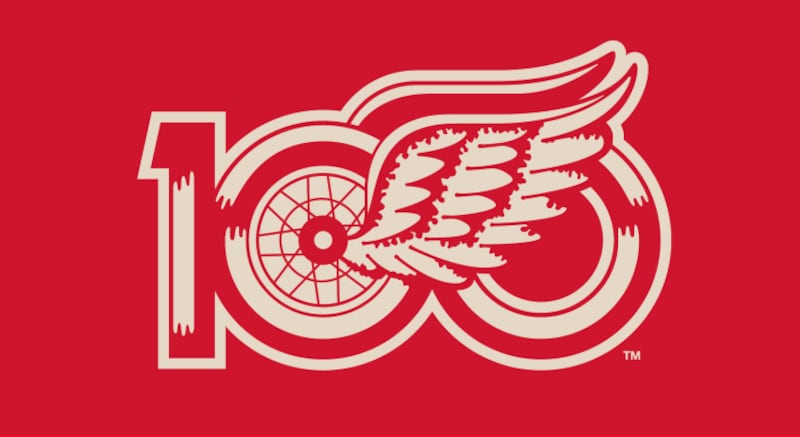 Red Wings centennial logo