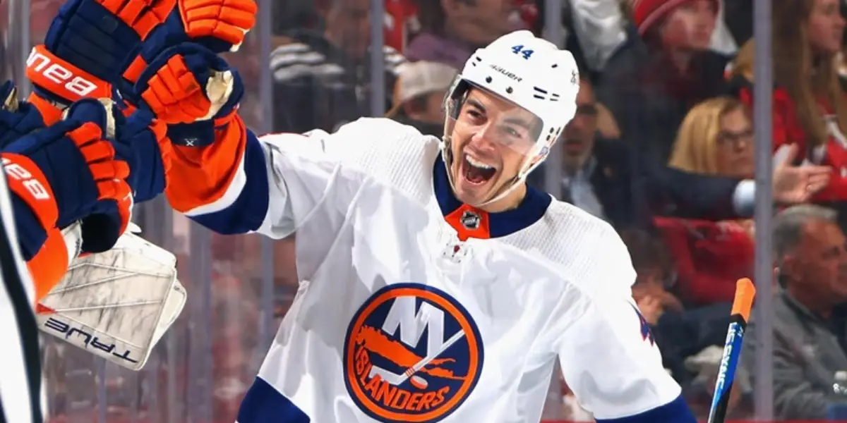JG Pageau skating for the New York Islanders