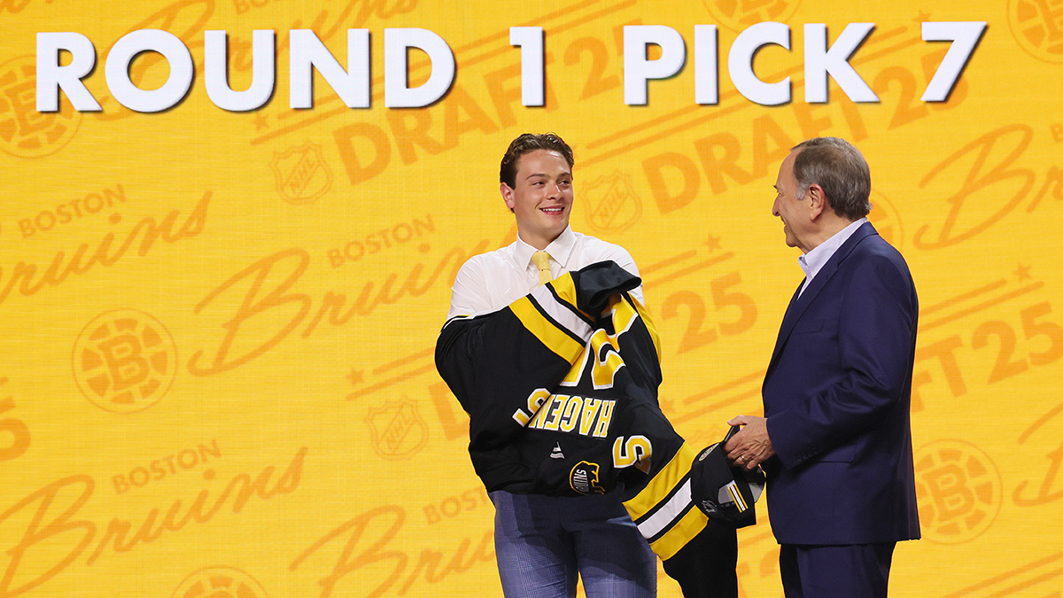 Bruins taking James Hagens at No. 7 was best-case scenario in NHL Draft – NBC Boston