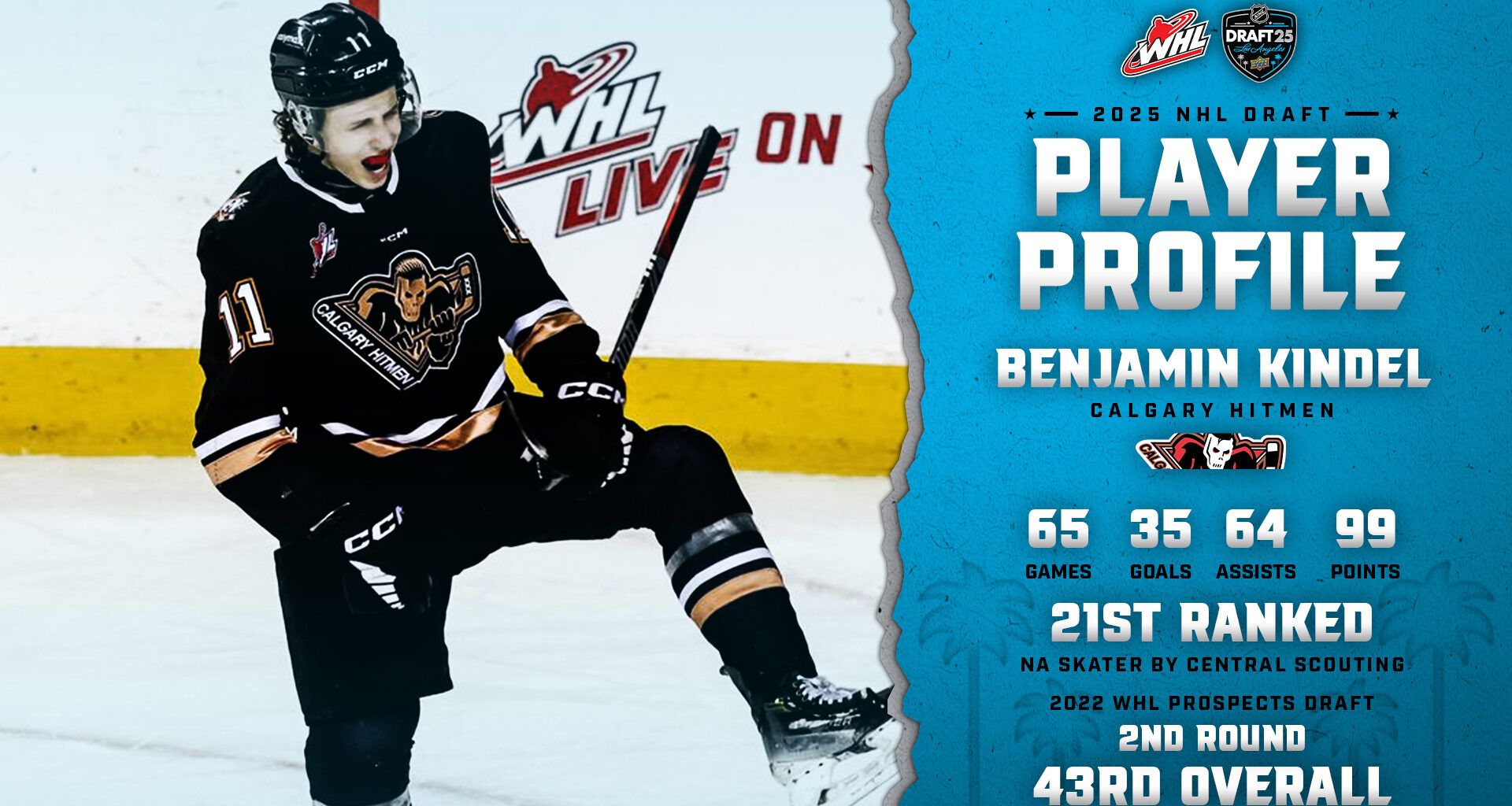 2025 NHL Draft profile: Ben Kindel, Calgary Hitmen