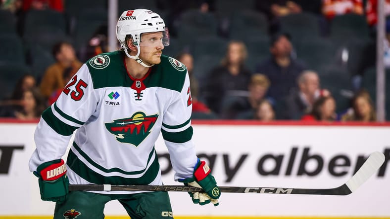 Jonas Brodin - Minnesota Wild at Calgary Flames