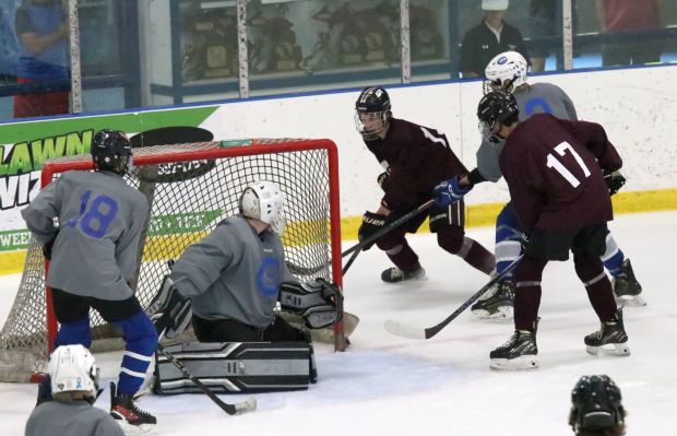 The annual high school ice hockey summer league held at...