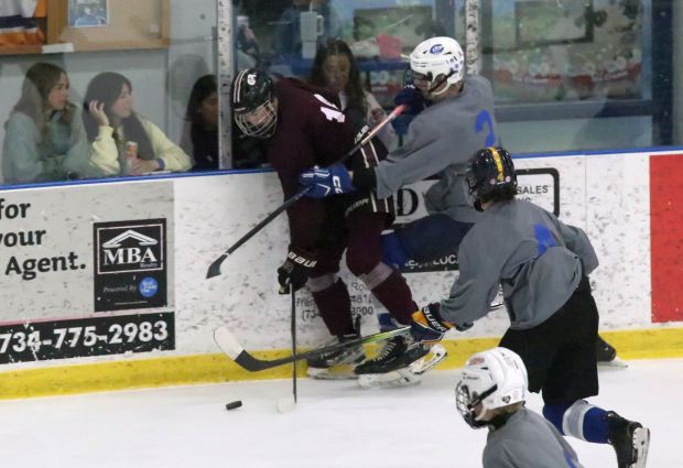 The annual high school ice hockey summer league held at...