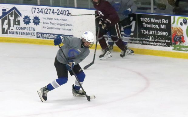 The annual high school ice hockey summer league held at...