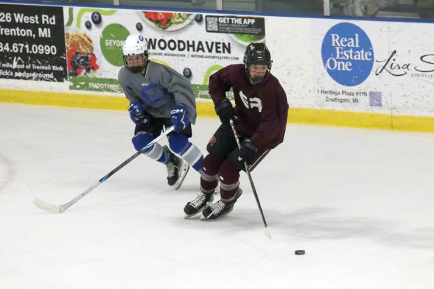 The annual high school ice hockey summer league held at...