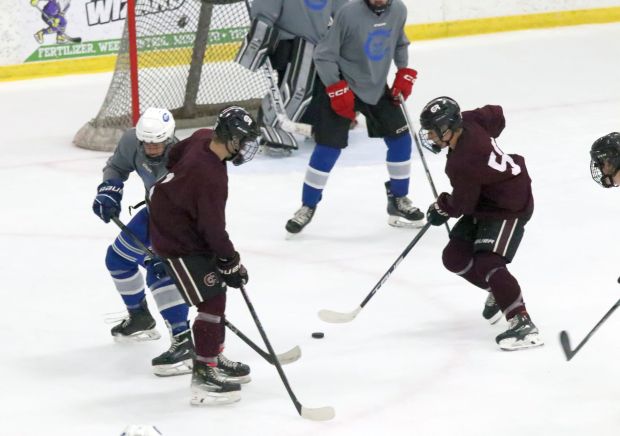The annual high school ice hockey summer league held at...