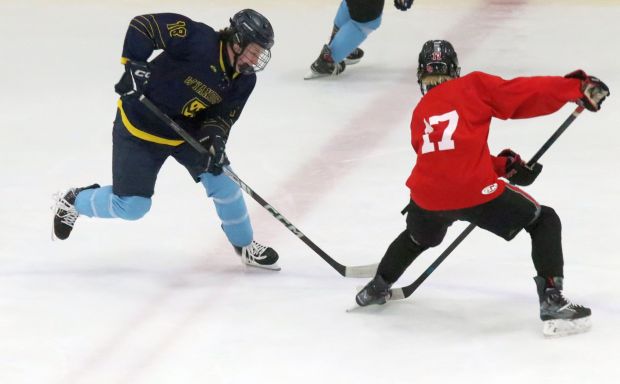 The annual high school ice hockey summer league held at...