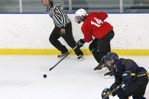 The annual high school ice hockey summer league held at...