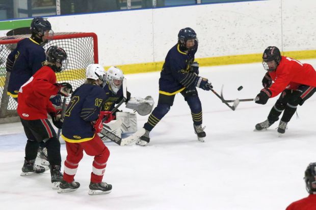 The annual high school ice hockey summer league held at...