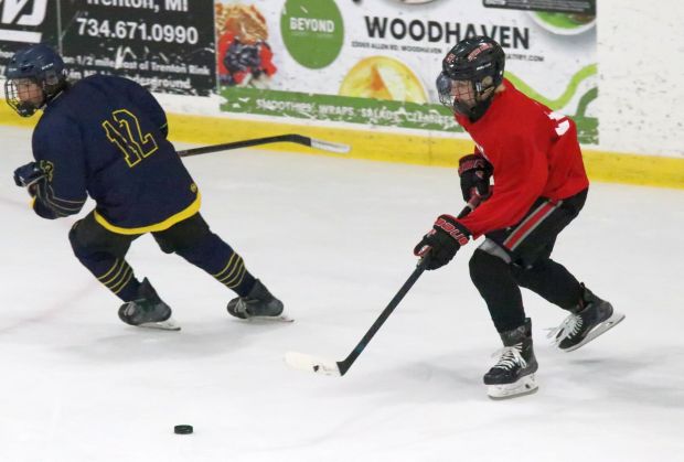 The annual high school ice hockey summer league held at...