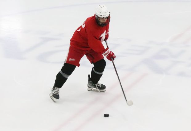 The annual high school ice hockey summer league held at...