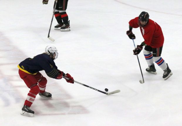 The annual high school ice hockey summer league held at...
