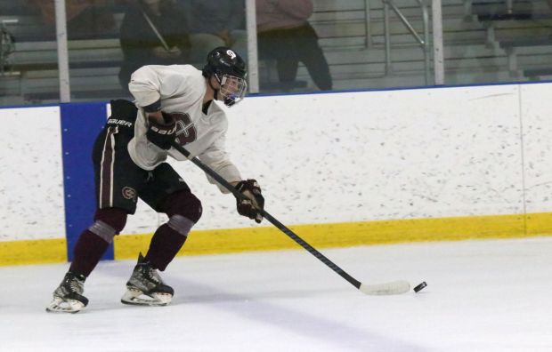 The Riverview Gabriel Richard ice hockey team earned a 2-0...