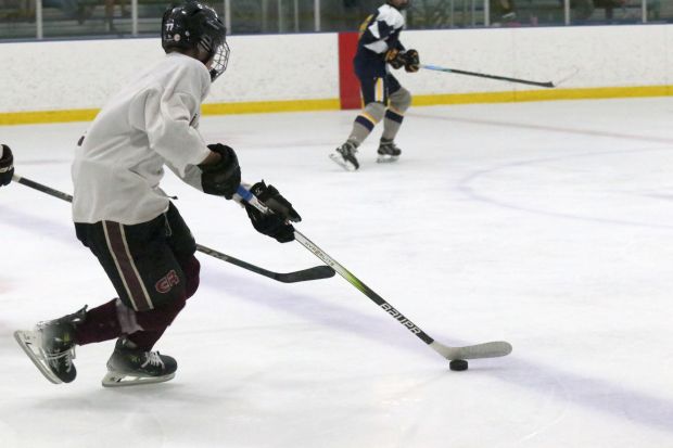The Riverview Gabriel Richard ice hockey team earned a 2-0...