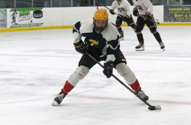 The Riverview Gabriel Richard ice hockey team earned a 2-0...