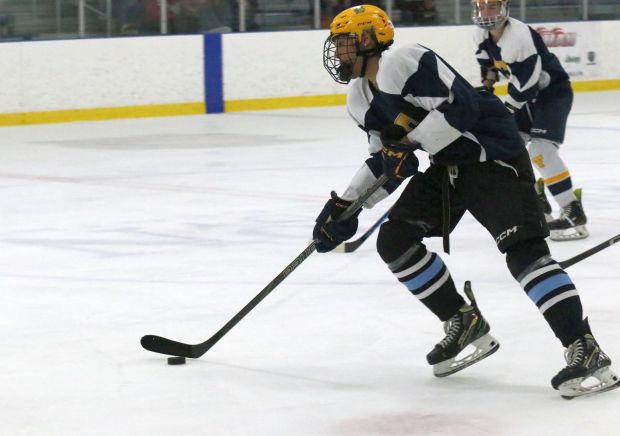 The Riverview Gabriel Richard ice hockey team earned a 2-0...