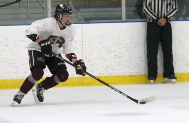 The Riverview Gabriel Richard ice hockey team earned a 2-0...