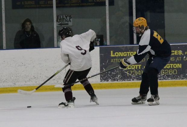 The Riverview Gabriel Richard ice hockey team earned a 2-0...