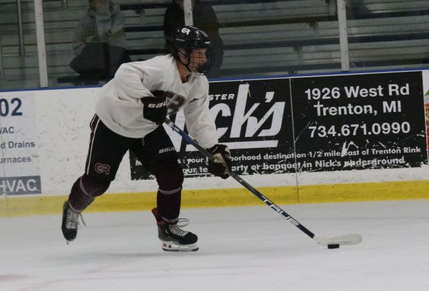 The Riverview Gabriel Richard ice hockey team earned a 2-0...