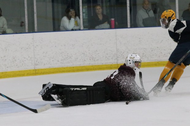 The Riverview Gabriel Richard ice hockey team earned a 2-0...