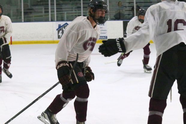 The Riverview Gabriel Richard ice hockey team earned a 2-0...