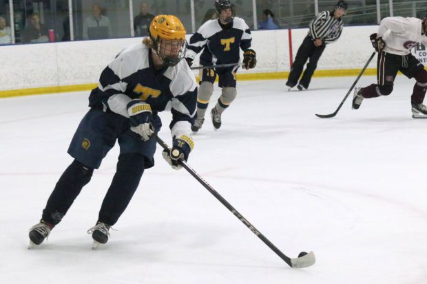 The Riverview Gabriel Richard ice hockey team earned a 2-0...