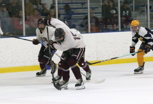 The Riverview Gabriel Richard ice hockey team earned a 2-0...