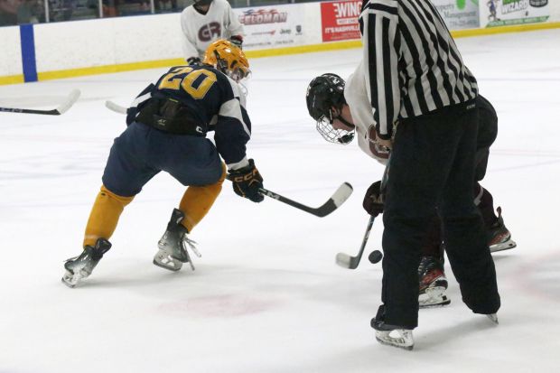 The Riverview Gabriel Richard ice hockey team earned a 2-0...