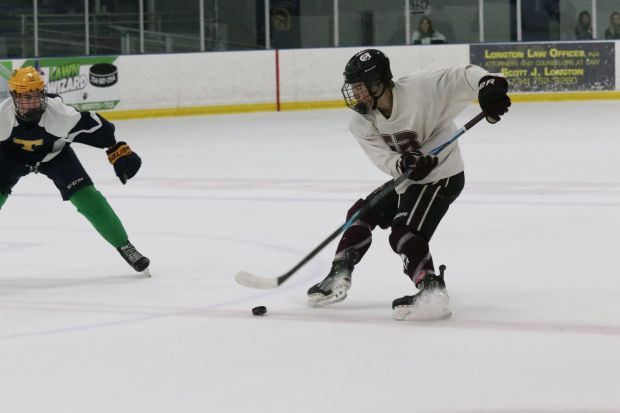 The Riverview Gabriel Richard ice hockey team earned a 2-0...
